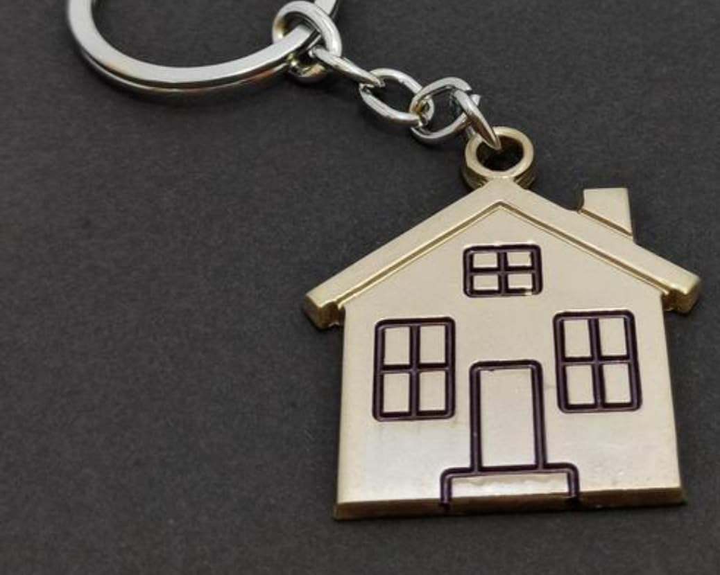 Silverline Metal Home Or House Keychain |Key Ring Combo Set-image-48