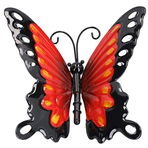 Papillons 3D en métal à effet relief pour décoration murale durable