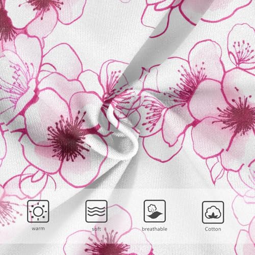 Joisal Blossom Flowers Pink White Cute Panties Girl Girls Underwear Toddler Cotton Stylish Briefs Kids Undies 2t3