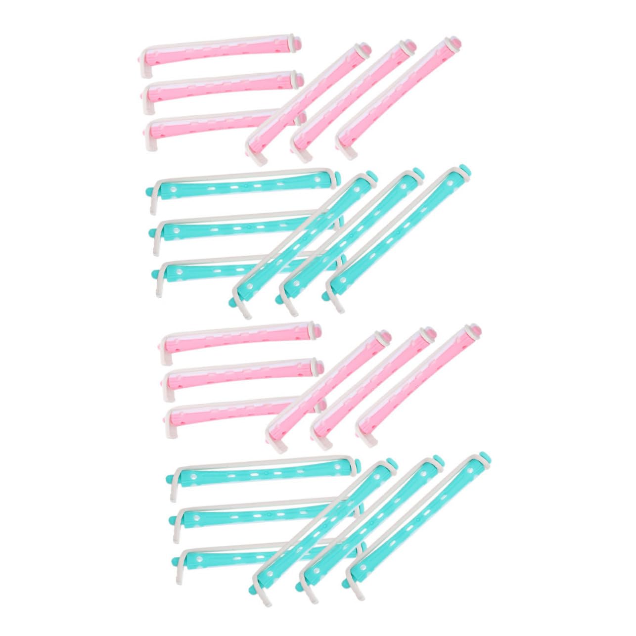 PACKOVE 24pcs Curling Rods for Hair Perm Easy to Use Spiral Curlers for All Hair Material for Styling at Home Travel for Beautiful Waves and Curls