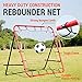 Soccer Rebounder Kickback Football Rebound Net (Adjustable Angle) Portable Easy Setup