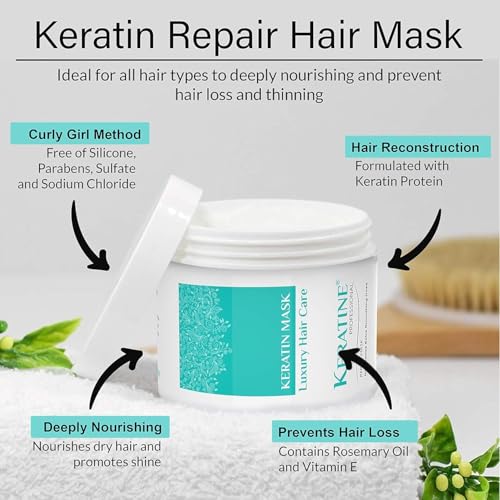 Image of Keratin Professional Keratin Post Treatment Shampoo & Conditioner | Sulphate & Paraben Free | For Keratin Treated Hair | Smoothens, Repairs & Adds Shine | Salon Quality Keratin Hair Care Combo (500ml pack of3)