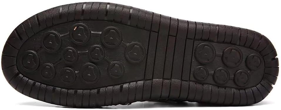 NANXIN&LOVE Mens Casual Leather Sandals Summer Beach Slipper Mens Comfort Outdoor Shoes Fashion Lightweight Trail Water Sandal Adjustable （Two Ways）