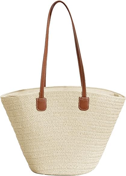 MAIRO LIFESTYLE Womens Straw Handmade Boho Summer Beach Shoulder Bag (Beige 2) (B0CPVPPQ7W) Amazon Price History, Amazon Price Tracker