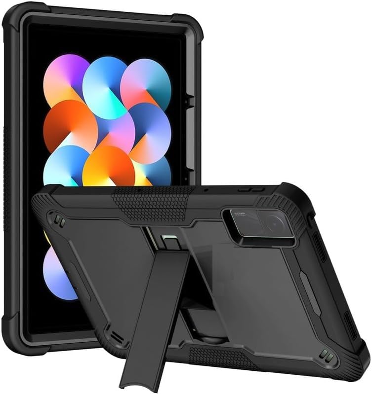 Image of WHITBULL Rugged Shockproof Heavy Duty Back Case Cover Compatible with Lenovo idea Tab 11 inch 2025 Case with S Pen Holder, Black