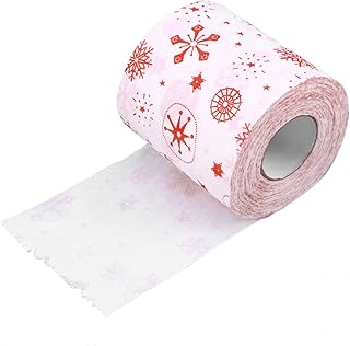 Didiseaon 2 Peças Guardanapo De Papel Higiênico Tecido De Banheiro Papel Higiênico Presente Papel Higiênico Impresso Noel Guardanapo De Tecido Impresso Engraçado Papel Higiênico