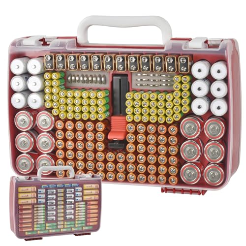 Xuerdon Battery Storage Organizer Case for 269 Batteries with Tester