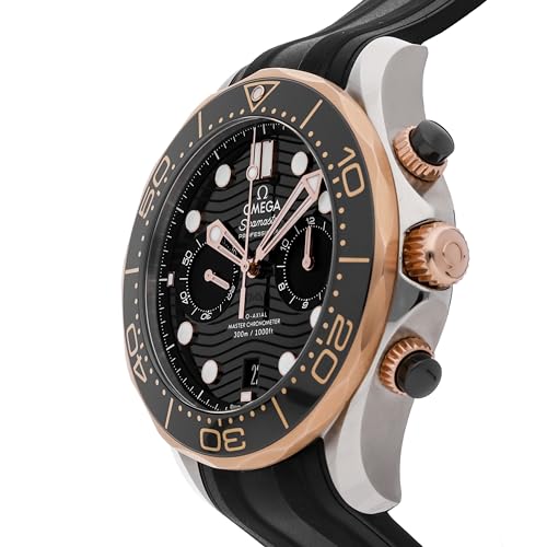 Omega Seamaster Diver 300m Co-Axial Master Chronograph Automatic Chronometer Black Dial Men's Watch 210.22.44.51.01.0012