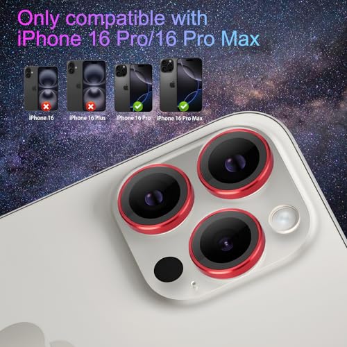 Protecteur d'objectif iPhone 16 Pro Max en verre trempé contre les rayures - 7