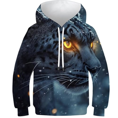 Sweat léopard des neiges 3D ado résout le manque de style des enfants