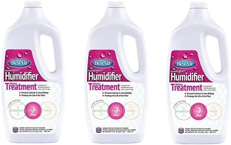 BestAir 1T, Humiditreat Extra Strength Humidifier Water Treatment (3, 32 oz)