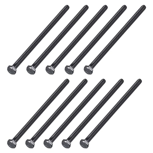 Image of METALLIXITY Hex Head Bolts (5 /16-18 x 5 inch) 20Pcs, 304 Stainless Steel 18-8, Fully Threaded, External Hex Drive, Hex Head Screw Bolt, Black Oxide