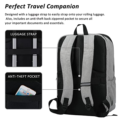 Image of Travel Laptop Backpack with USB Charging Port+Anti-Theft[Water Resistant] College School Bookbag Fits 16 Inch Laptop