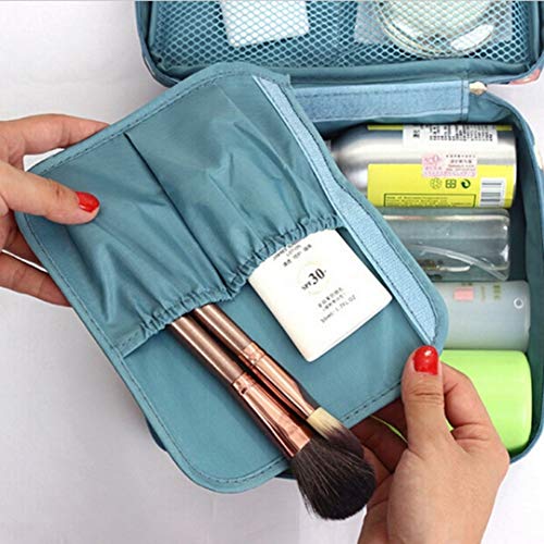 Bolsa Organizadora de Maquiagem e Cosméticos Higiene Pessoal, Organizador de Viagem Multifuncional S