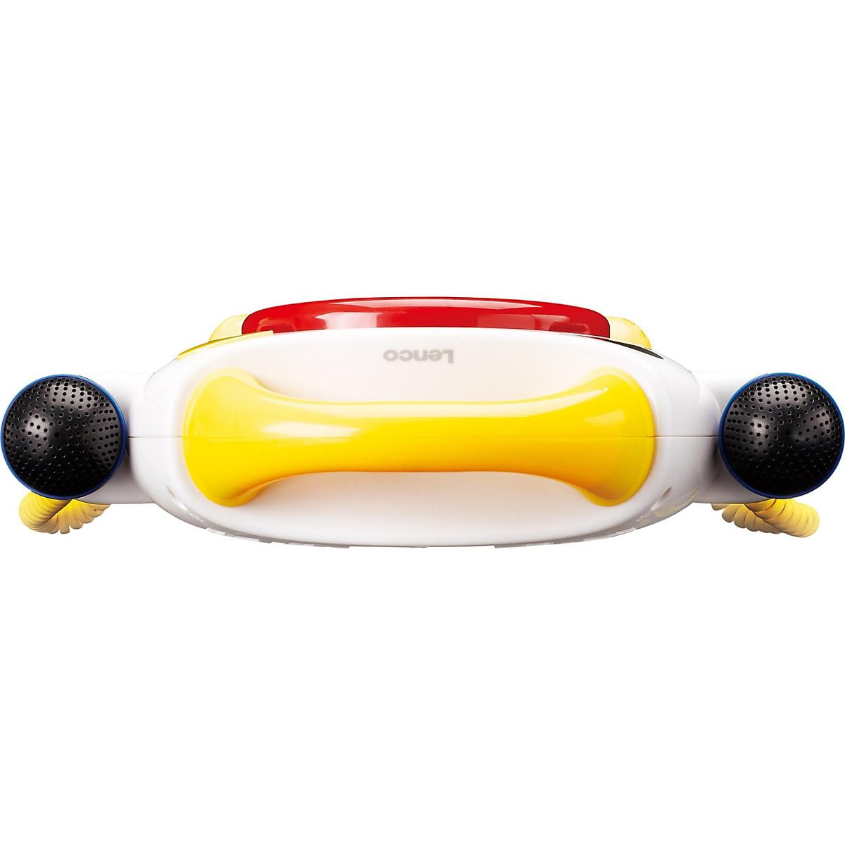 Lenco KCD-011 Lecteur CD Sing Along pour Enfants -Bluetooth 5.0 - Antishock -Ecran LED -Mémoire des Pistes - 2 Microphones pour Karaoké-Fonctionne sur Courant Alternatif ou Batterie- avec Autocollants