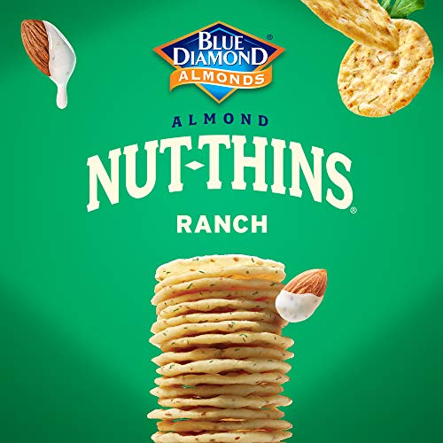 Image of Blue Diamond Almonds Gluten Free Almond Nut-Thins Cracker Crisps, Country Ranch, 4.25 Ounce (Pack of 12)