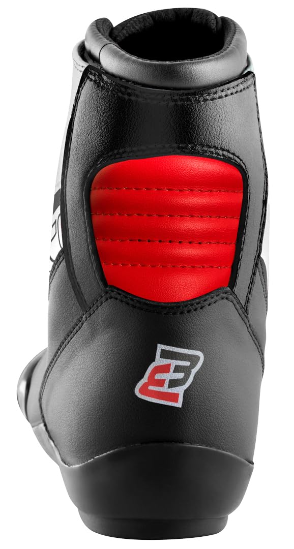 Bogotto Lap Motorradschuhe, weiß/schwarz/rot, 45 | Leder
