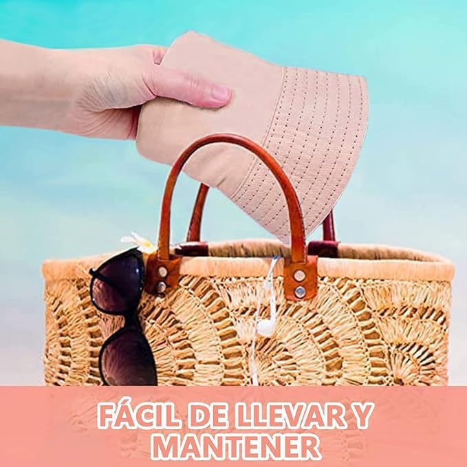 Voarge Kapelusze rybaka, składana czapka z daszkiem, składana czapka z uśmiechem, dla mężczyzn kobiet wędkarstwo unisex czapka plażowa na zewnątrz 56-58 cm, beż, 56-58