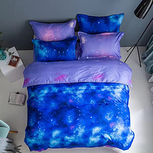 Jormey Galaxy Duvet Cover Twin Size Starry Sky Decor Bedspread Cover Outer Space Theme Decor Comforter Cover Teens Kids Boys Quilt Cover 3D Starry Sky Series Bedding Set (Fantasy Starry Sky, Full) #TOP7
