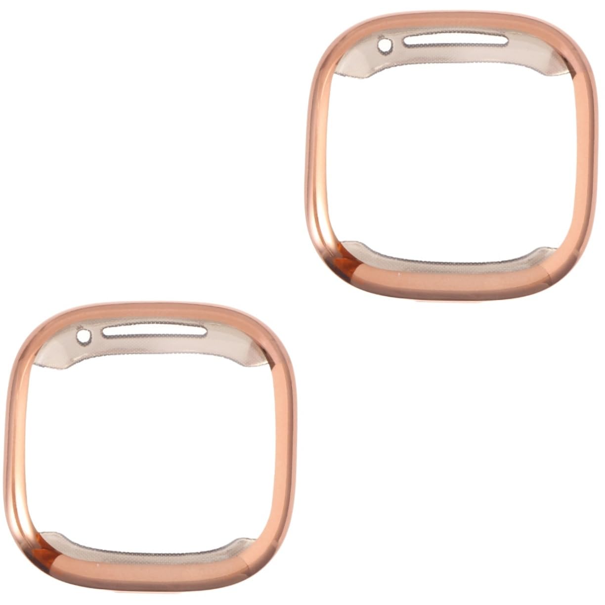 jojofuny 2 Pcs Case Watch Protector Anti-scratch Watch Shell Adhesive Cover Watch Protective Shell Frame Protector Watch Screen Cover Anti-fall Electroplating Pc Shell Protection Cap