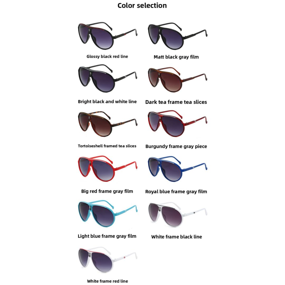 Occhiali da sole da uomo retrò alla moda, sportivi, all'aperto, ultraleggeri, UV400, di lusso, da donna