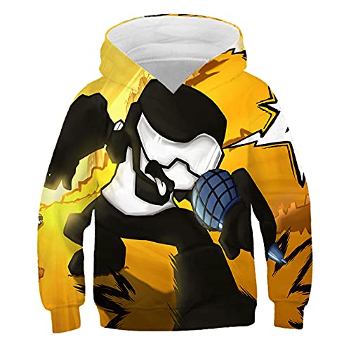 JFLY The New Friday Night Funkin Popular Boys Hoodie Games Dibujos Animados Ropa para Niños Ropa para Niños Niñas Niños Moda con Capucha Cover