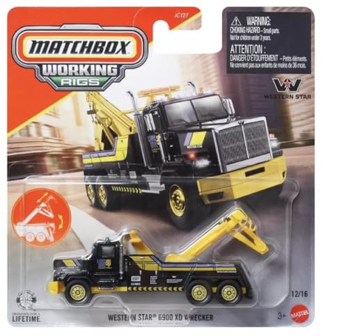 Diecast Compatible with Matchbox Western Star 6900 XD Heavy Duty Wrecker Working Rigs 979H 2026