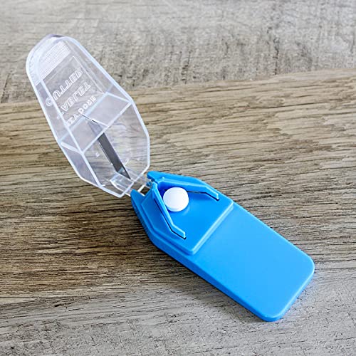 Ezy Dose Pill Cutter And Splitter Cuts Pills, Vitamins, Tablets Stainless Steel Blade Travel Sized Colors May Vary, 1 Count (Pack Of 1) (67015) #TOP3