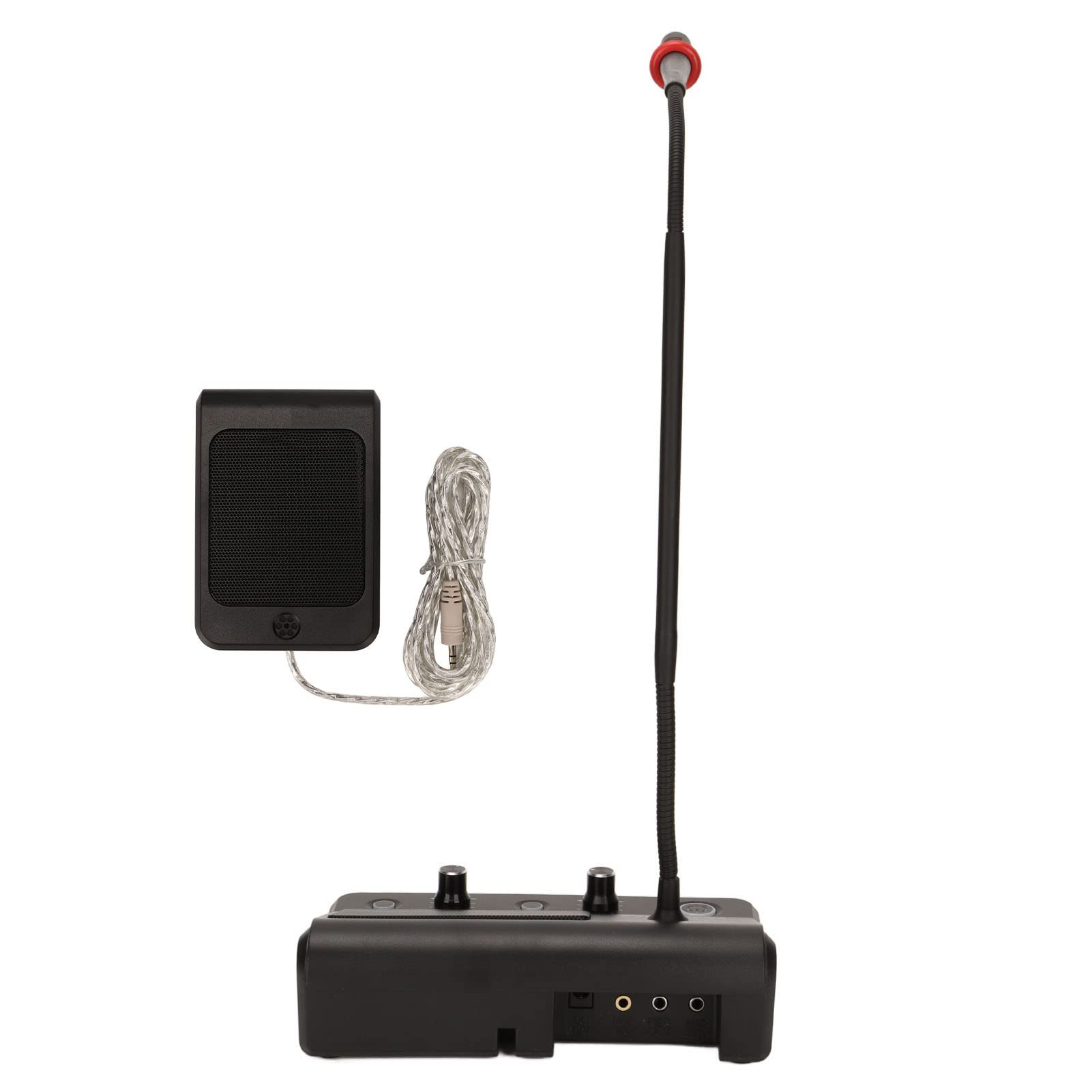 Generic di Microfono a Doppio Modo di Counter Intercom con qualità del Suono Superiore per la Stazione del Treno Bancario 100-240 V, Adatto per la Finestra di Banca (Spina europea)