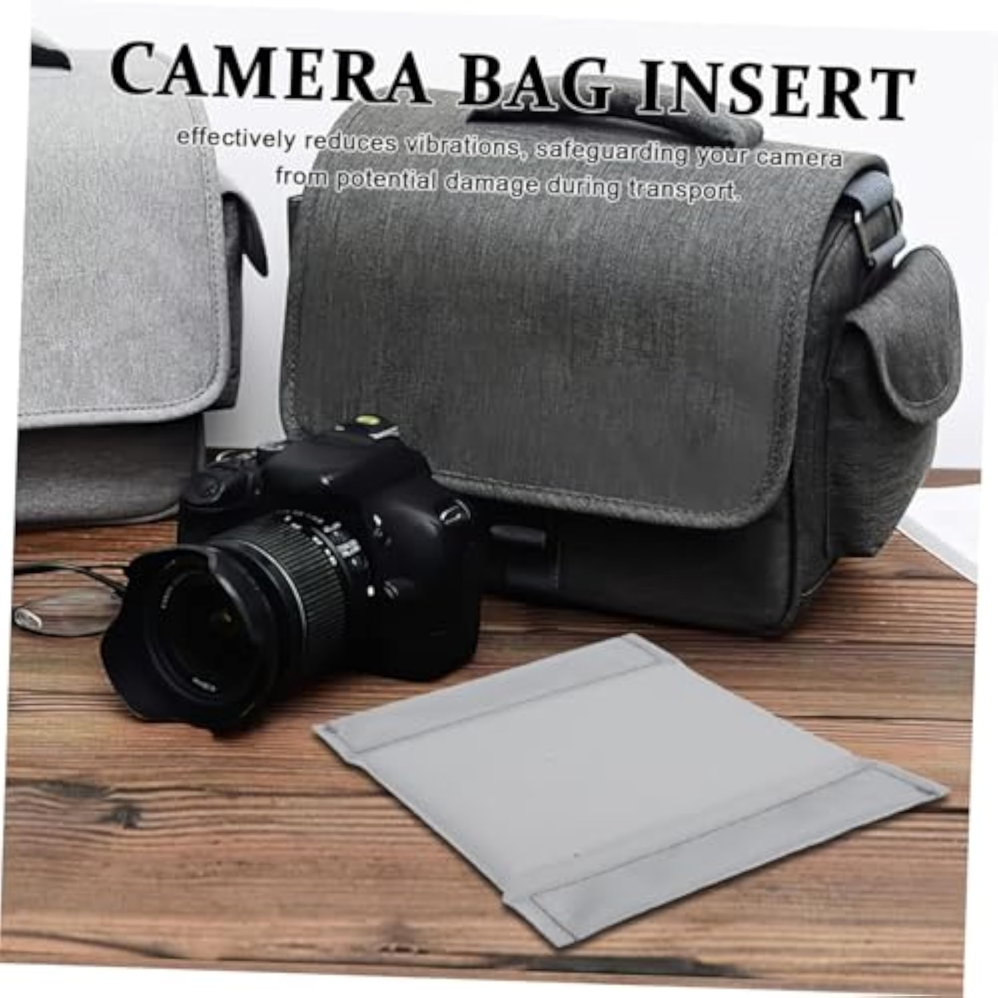 2pcs Adjustable Shockproof Camera Bag Divider Insert for Gear Storage