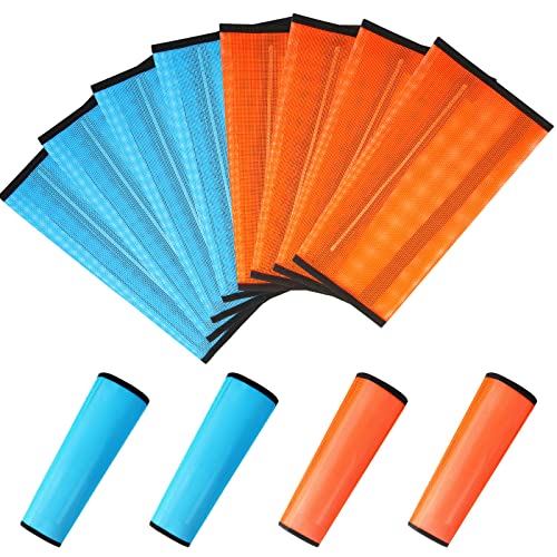 Image of Jexine Set of 8 Mesh Fly Boots for Horse Loose Fitting Non Slip Breathable Horse Fly Leggings Protective Reduces Stress Leg Fatigue Wraps for Preventing Flies Mosquitoes Bite