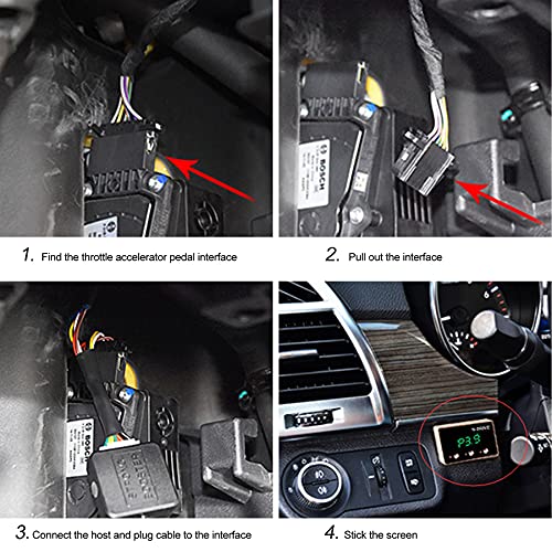 Throttle Response Controller, 9 Drive 9-Mode Electronic Throttle Controller Universal Fit for Dodge RAM Jeep Maseratti Chrysler