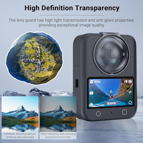 Image of Osmo 360 Dual Lens Protector Guard for DJI osmo 360 Action Camera, Premium PC Material Lens Cover Dust Proof, Anti-Scratch & Shockproof Lens, DJI Accessories (Osmo 360 Lens)