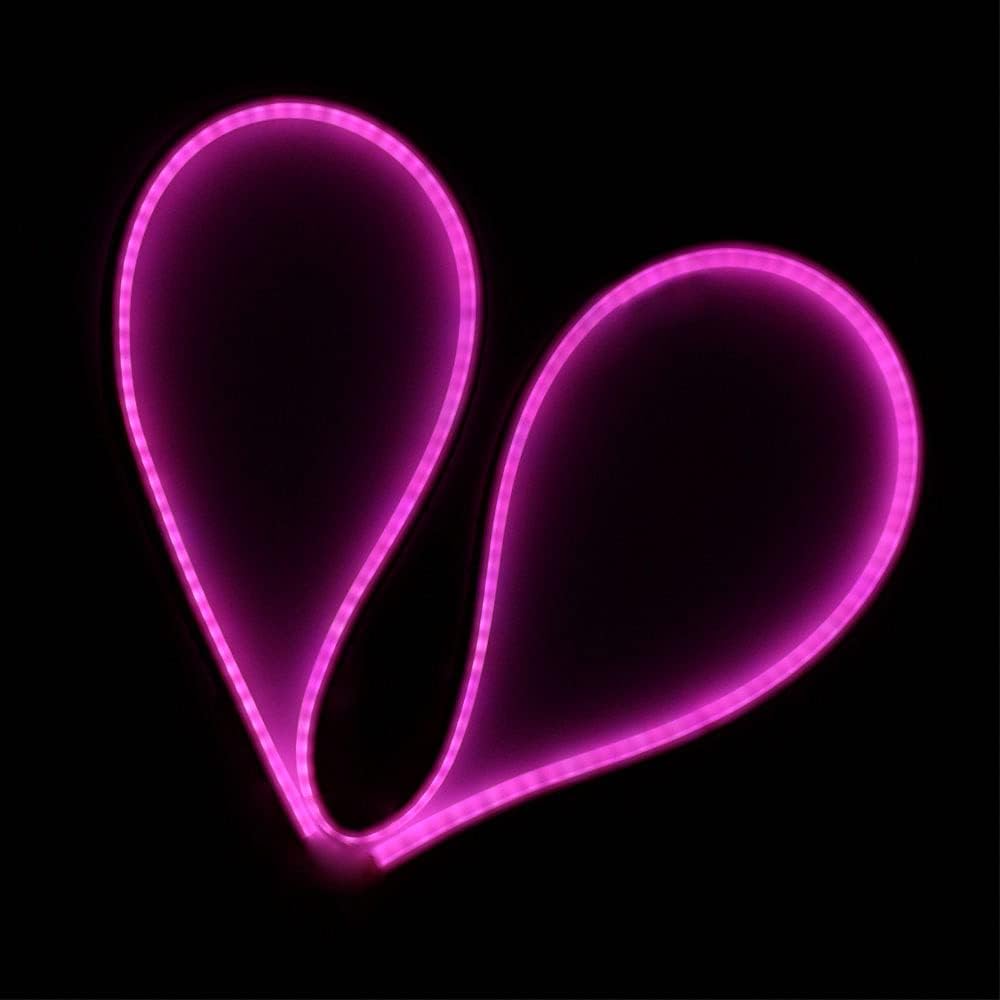 LEONLITE 12 Inch Automobile LED Neon Strip Light, Illuminating Headlight, Flexible Daytime Running & Contouring Tube Light OEM-Looking Audi/BMW/Mercedes Style Headlight (Pink) : Automotive