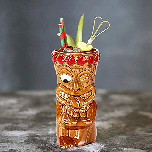 450MLTiki Mugs CocktailTiki Bar Glasses Tiki Drinkware Ceramic Hawaiian - Tiki bar professional drinkware - hawaiian party barware