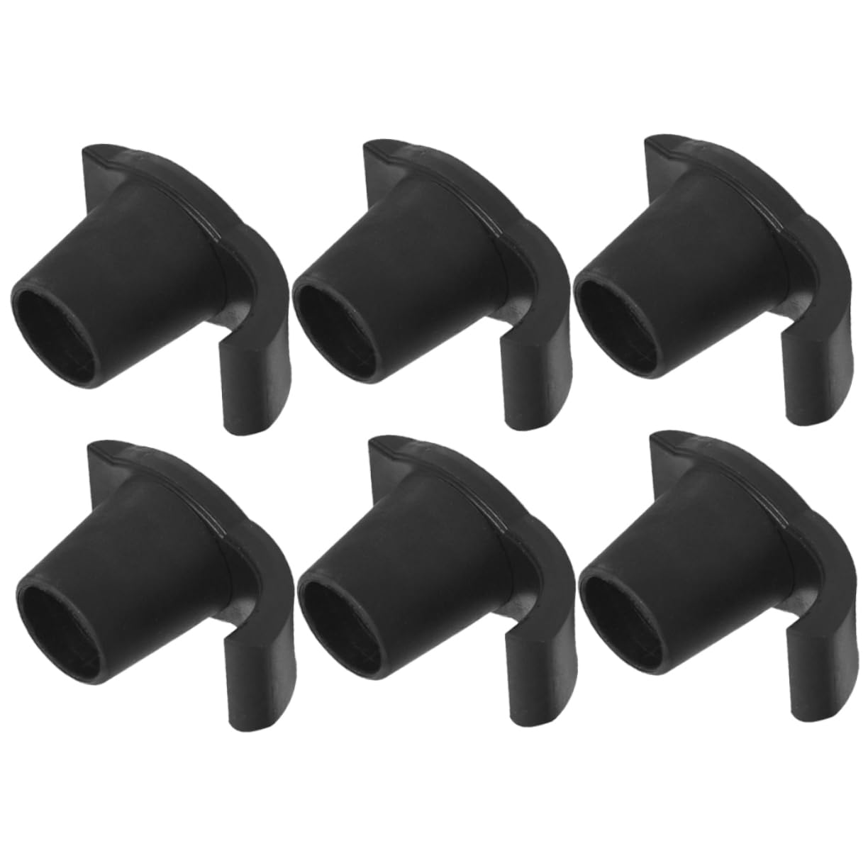 Didiseaon 4 Juegos Muletas Esquís Andador Antideslizante Andadores Deslizadores O Planeadores Andador Se Desliza Pequeños Planeadores Para Andador El Plastico Black 6 Piezas * 4