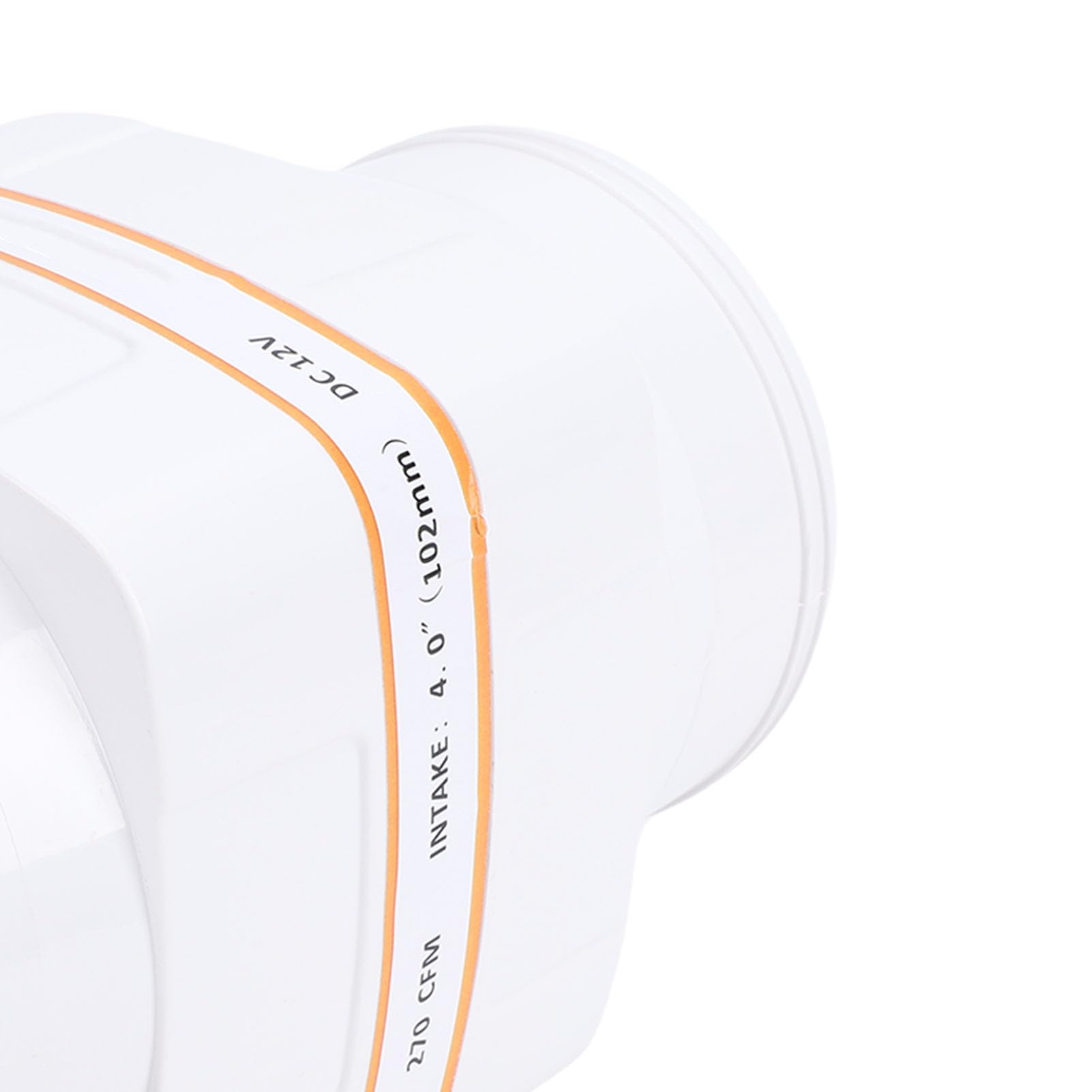 Acouto Ventilatore di Sentina Marino in da 4 Pollici, Soffiatore per Barche Silenzioso in Plastica ABS 12V 270 CFM con Girante a 4 Pale, per Ventilazione Marina per Barche a Vela per