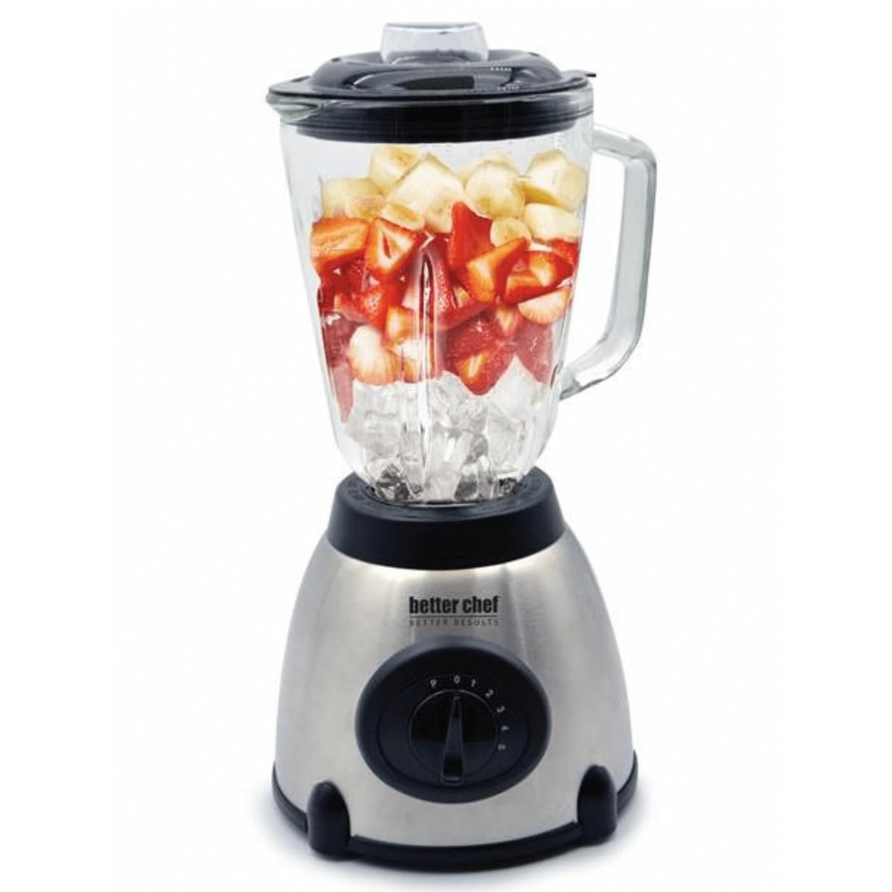 Better Chef IM-601S 5-Speed Stainless Steel Blender with Glass Jar, 500-watt