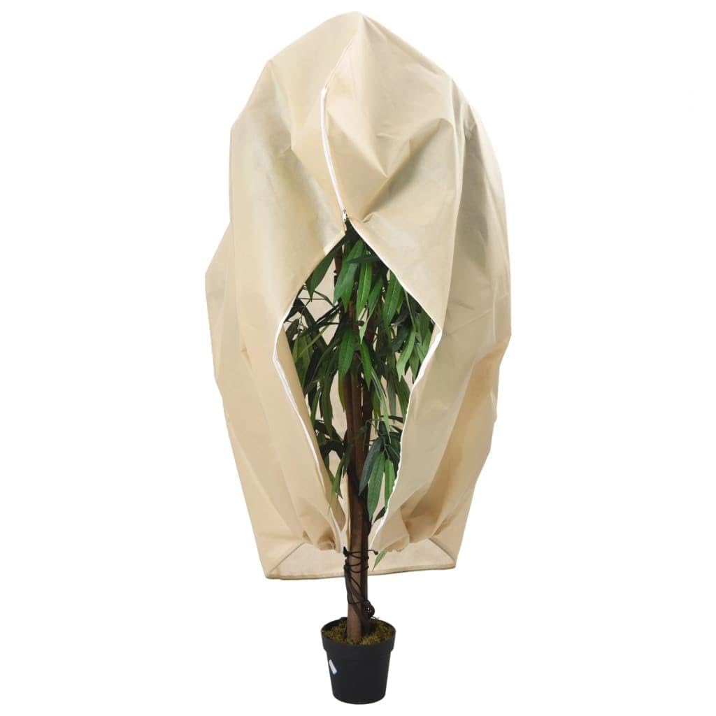 Wintervlies mit Reißverschluss 10 Stk 70 g/m² Vliesstoff 2,36x2 m Pflanzen Frostschutz für Garten, Beet, Balkon, Terrasse zur Pflanzenpflege und Schutz vor Frost und Schnee