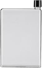 Tyenaza Flat Water Bottle, Slim Water Bottle for Handbag, Leak Proof Slim Handbag Poket Water Bottle for Outdoor Sports Fitness Camping Hiking Cycling 350 ml White