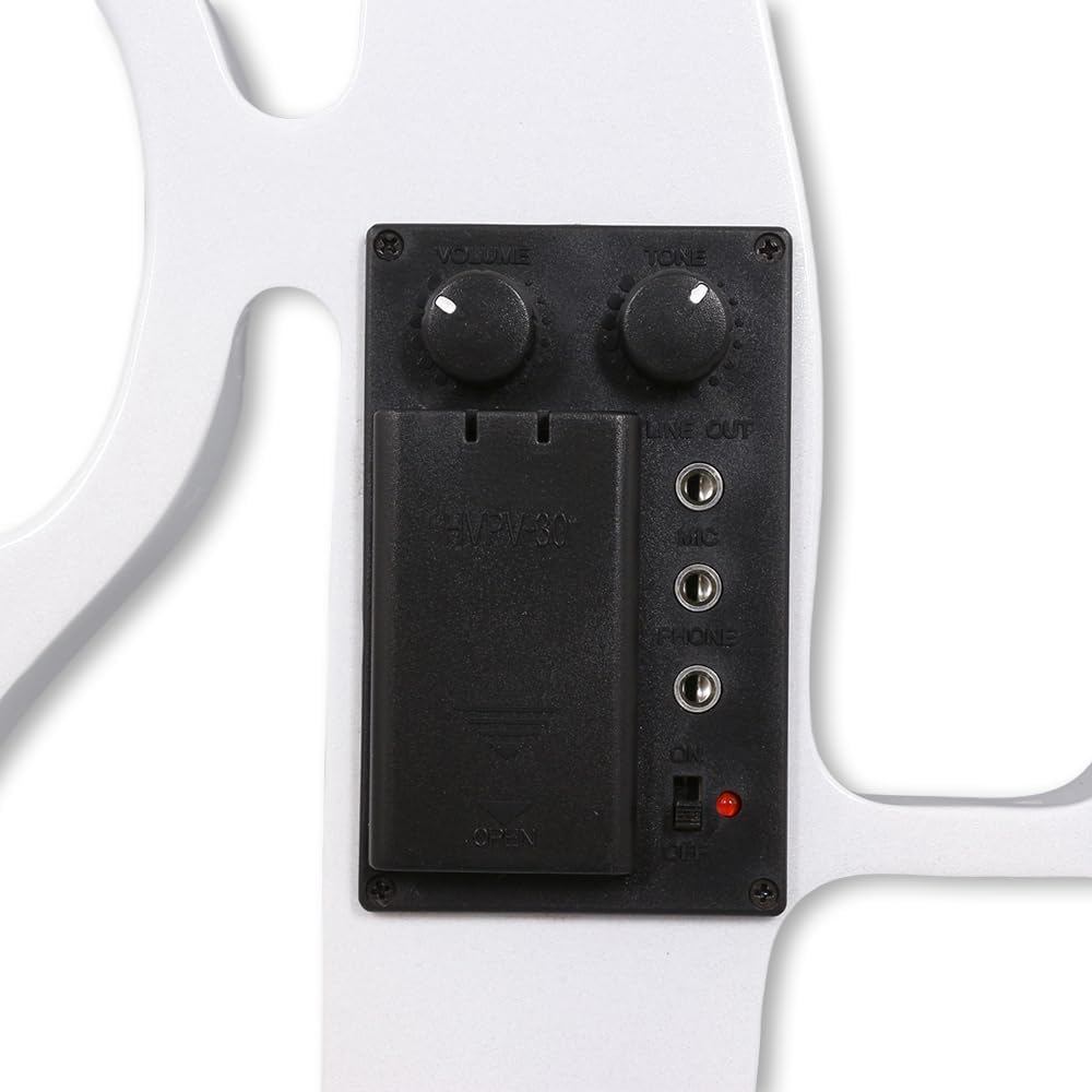 16 Inch Electric Viola Solid Wood 4 String Silent Viola with Ebony fittings,case,bow,cable Metallic Finish