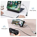 Adapter 2-w-1 USB C/Micro na USB, Seminer USB C na USB, Kabel Adaptera Micro na USB 3.0 OTG Kompatybilny z iMac Android Google Samsung Galaxy i Więcej, Szary