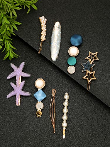 Plated Combo of 8 Hair Clips & Pins for Women