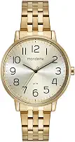 Kit Relógio Feminino Dourado Mondaine Com Semi-joias 32599LPMKDE1K1