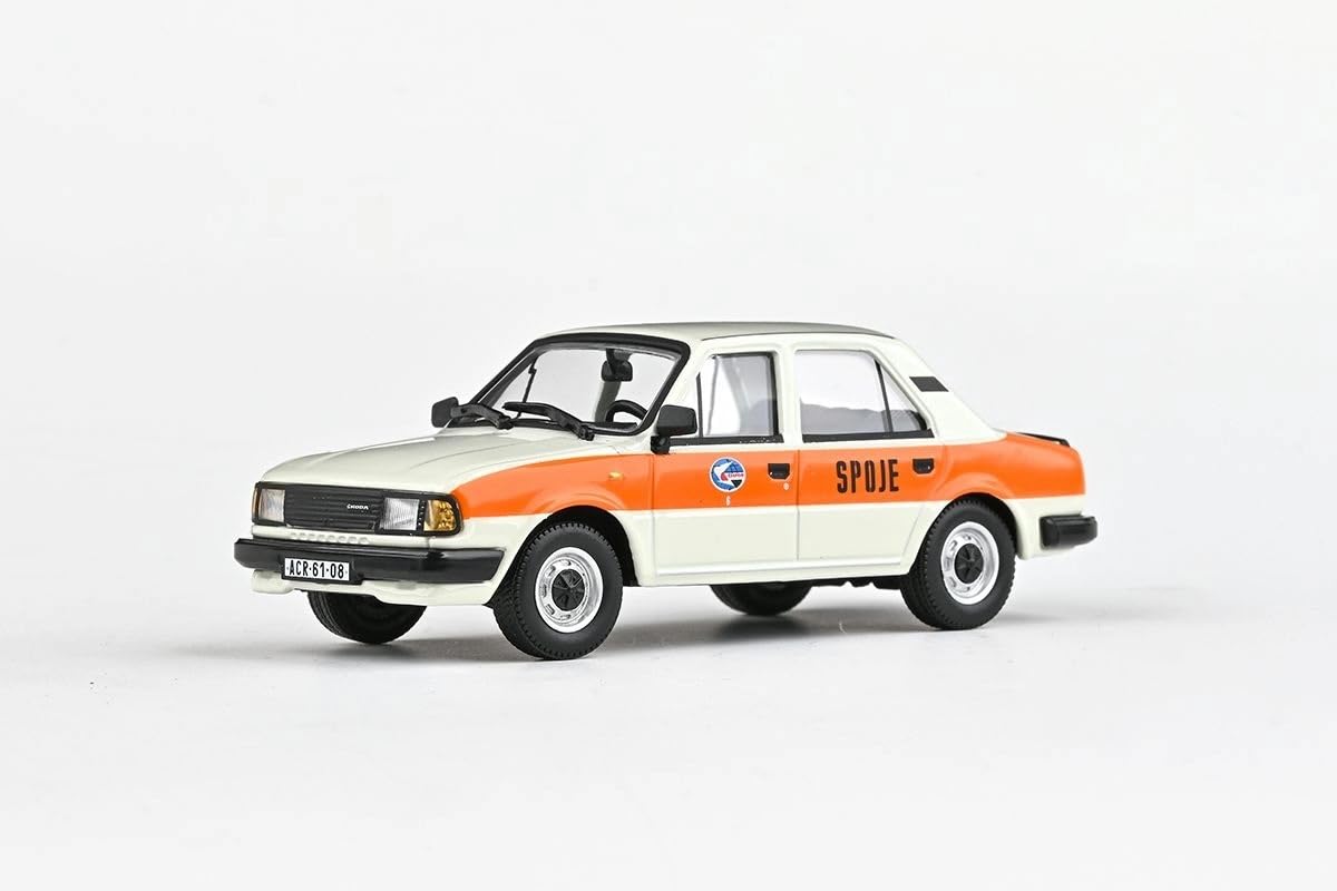 Skoda 120 l (1984) 1:43 odlew metalowy model samochodu, wierny szczegółowy model kolekcjonerski i samochód zabawkowy dla dzieci i dorosłych, miniaturowy pojazd jako prezent – połączenia
