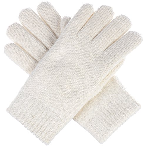 Be Your Own Style BYOS Winter Womens Toasty Warm Plush Fleece Lined Knit Gloves, 14 Solid Colors...