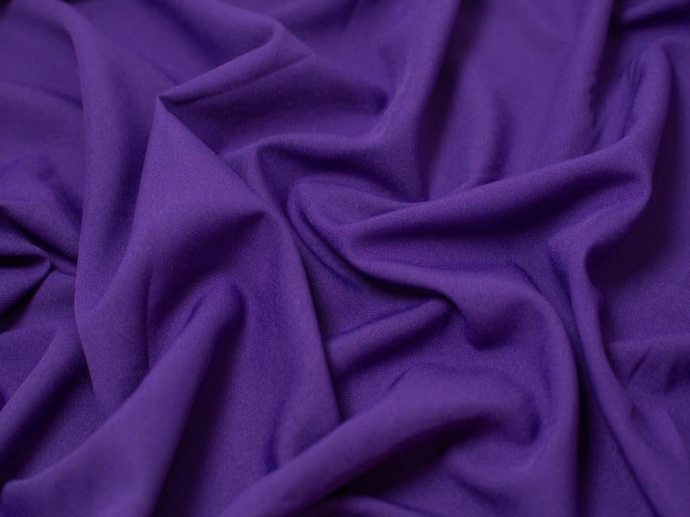 Minerva Polyester Suiting Fabric Violet - per metre