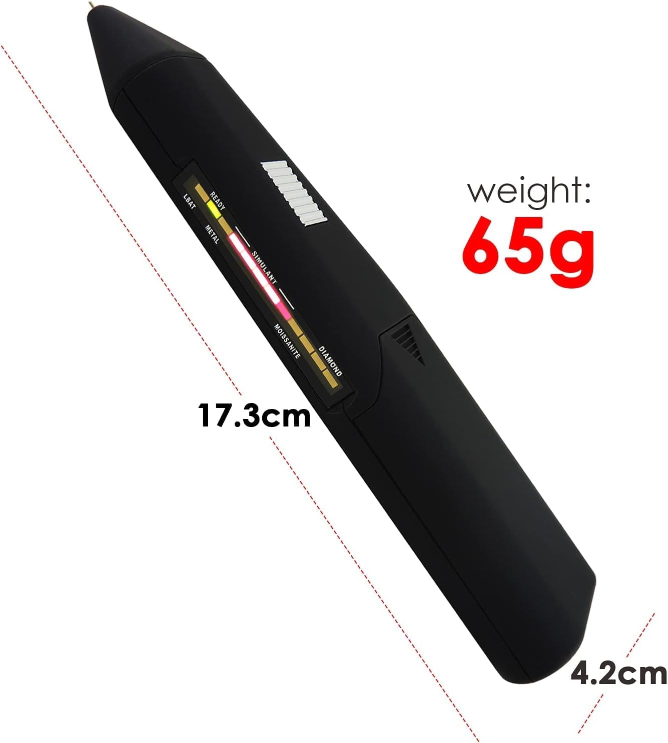 Diamond Tester Pen, Professional Diamond Tester High Accuracy Moissanite Tester Combo Tester Kit 2pt Jewel Gem Stone Tester Diamond Selector for Diamond, Moissanite, Novice and Expert