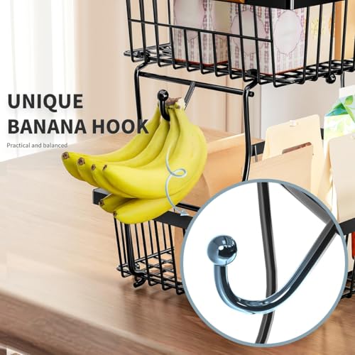 Cesta para frutas extraíble con estante de cocina modular moderno 4