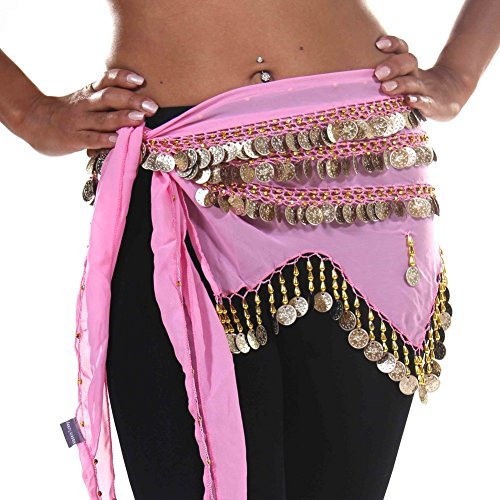 Belly Dance Chiffon Zig Zag Design Hip Scarf Starlight Dreams